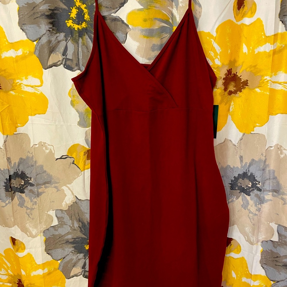 Red Wild Fable dress from Target. XXL but runs small and fits more like a Large.